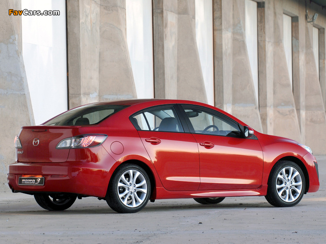 Pictures of Mazda3 Sedan ZA-spec (BL) 2009–11 (640 x 480)