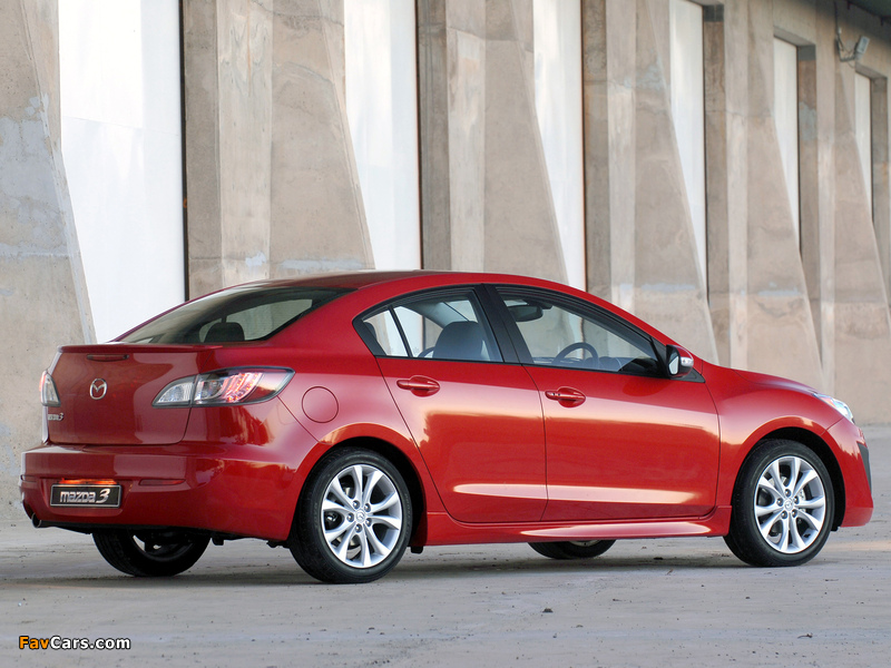 Pictures of Mazda3 Sedan ZA-spec (BL) 2009–11 (800 x 600)