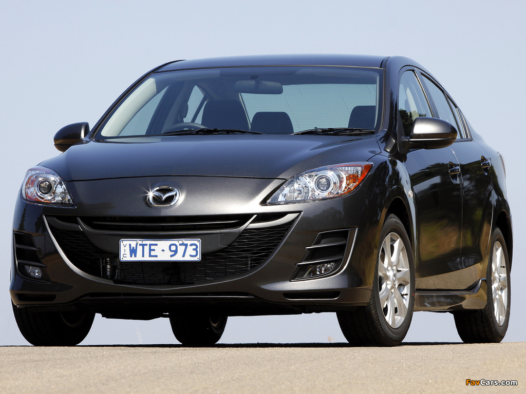 Pictures of Mazda3 Sedan AU-spec (BL) 2009–11 (1024 x 768)