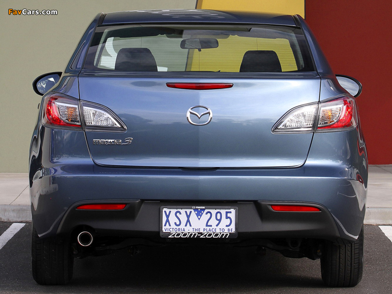Pictures of Mazda3 Sedan AU-spec (BL) 2009–11 (800 x 600)