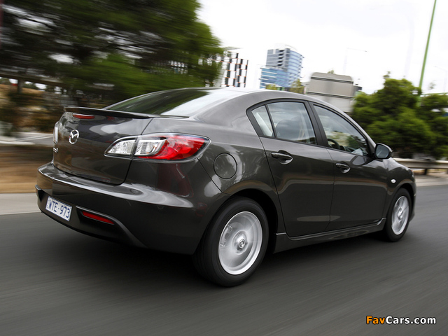 Pictures of Mazda3 Sedan AU-spec (BL) 2009–11 (640 x 480)