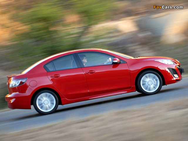 Pictures of Mazda3 Sedan ZA-spec (BL) 2009–11 (640 x 480)