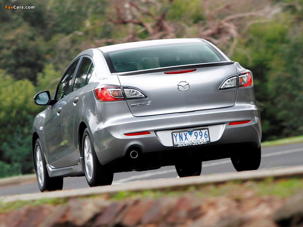 Pictures of Mazda3 Sedan AU-spec (BL2) 2011–13 (1024 x 768)