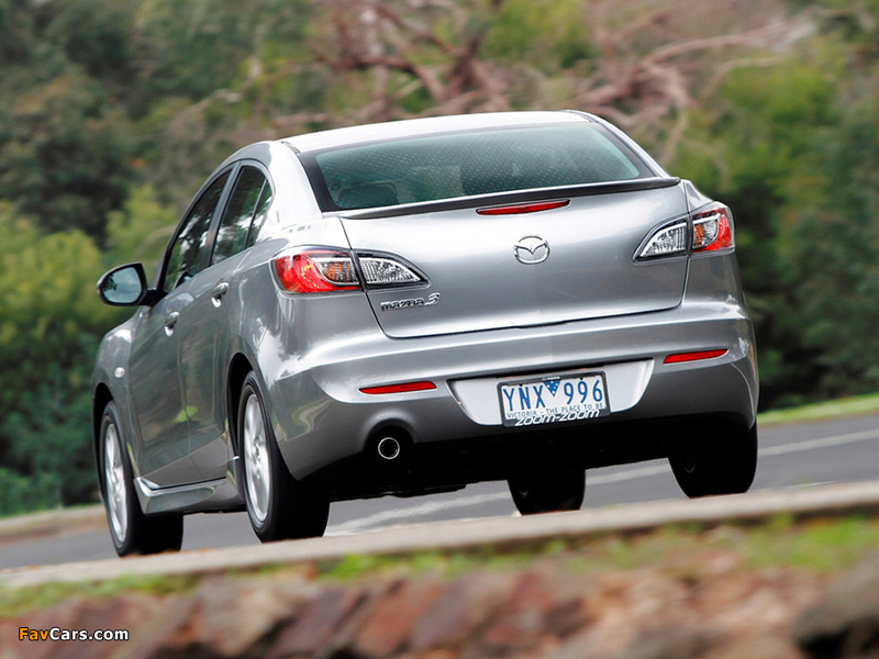Pictures of Mazda3 Sedan AU-spec (BL2) 2011–13 (800 x 600)