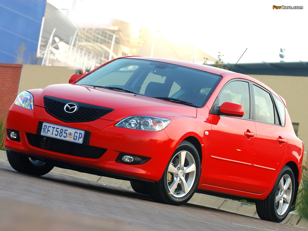 Mazda3 Hatchback ZA-spec 2003–06 wallpapers (1024 x 768)