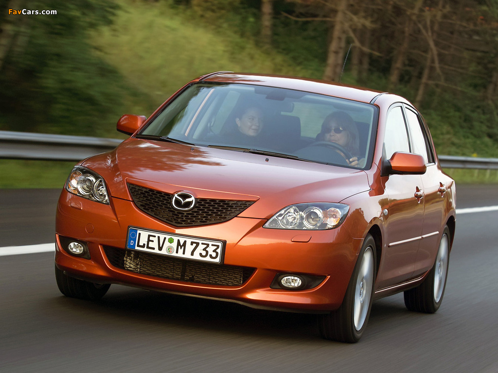 Mazda 3 Hatchback 2003–06 wallpapers (1024 x 768)