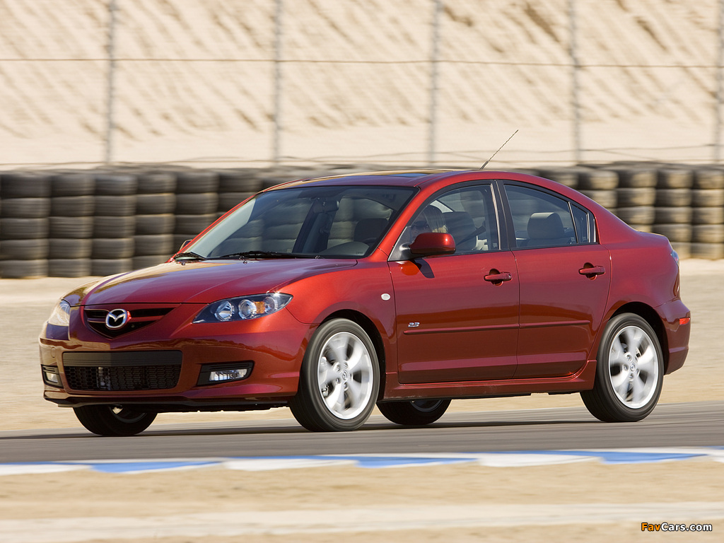 Mazda3 Sedan US-spec (BK2) 2006–09 wallpapers (1024 x 768)