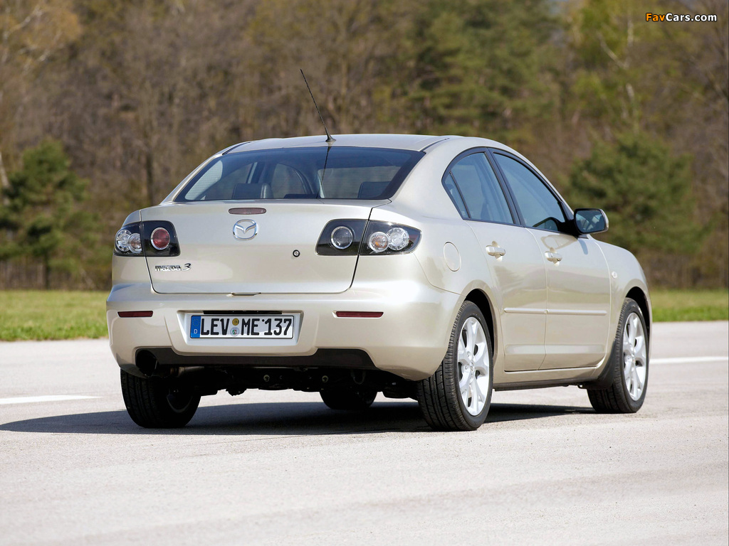 Mazda 3 Sedan 2006–09 wallpapers (1024 x 768)