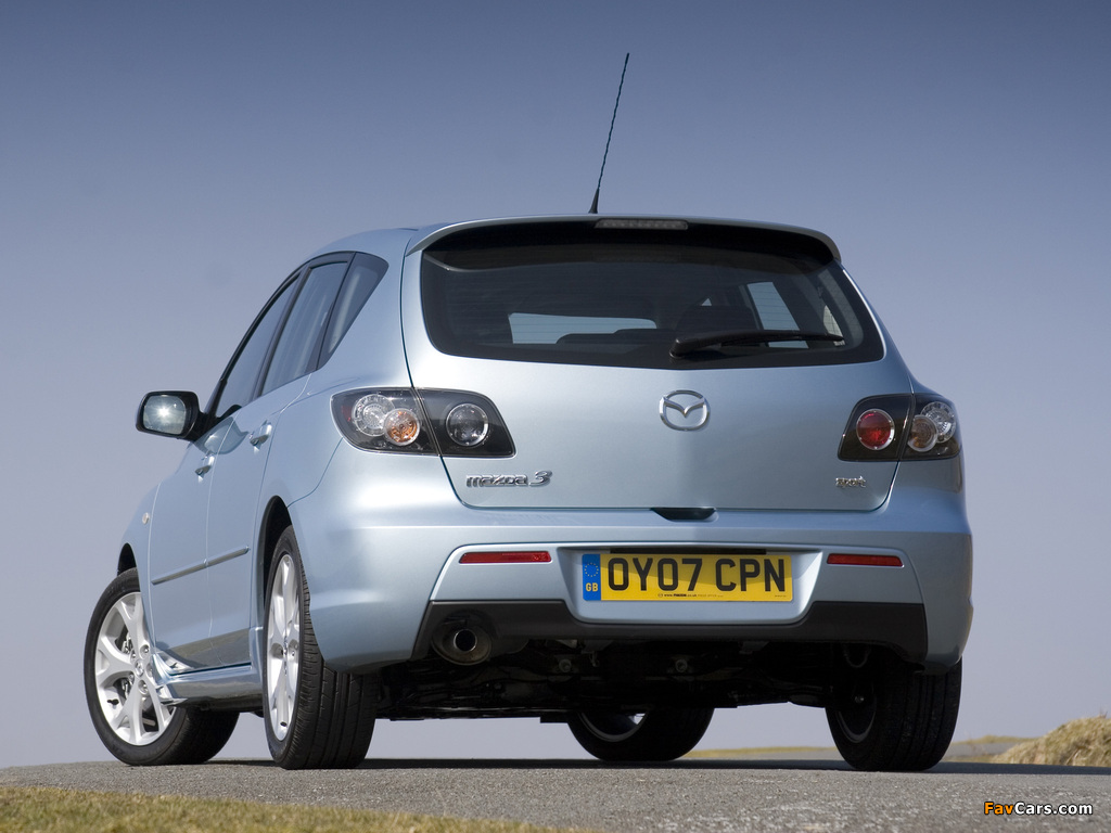 Mazda3 Sport Hatchback UK-spec (BK2) 2006–09 wallpapers (1024 x 768)