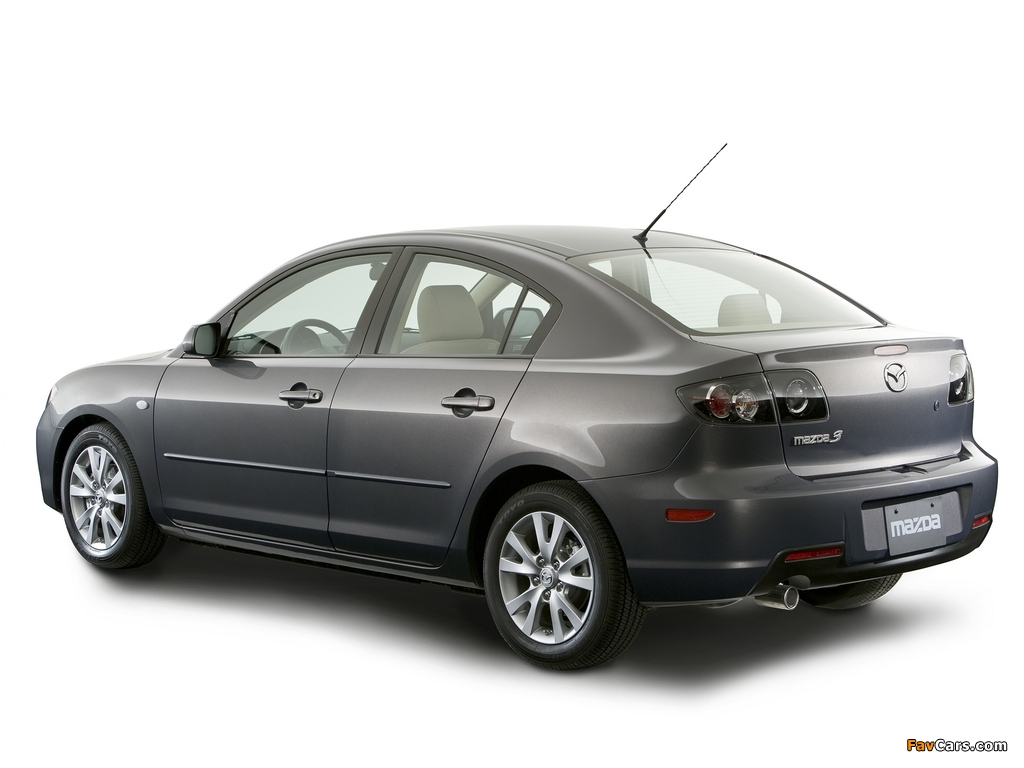Mazda3 Sedan US-spec (BK2) 2006–09 wallpapers (1024 x 768)