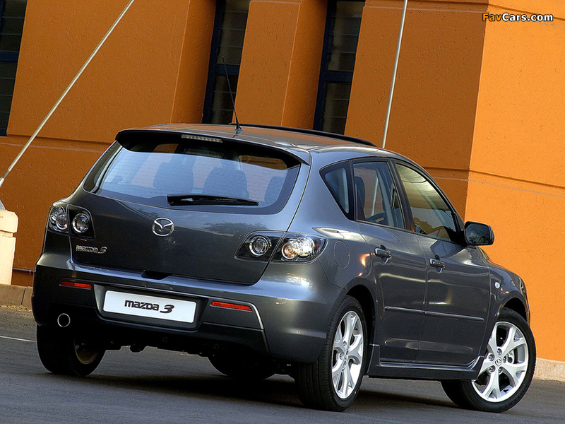 Mazda3 Sport Hatchback ZA-spec (BK2) 2006–09 wallpapers (800 x 600)