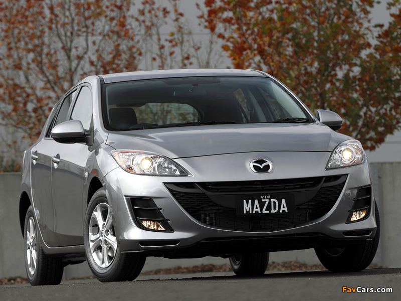 Mazda3 Hatchback AU-spec (BL) 2009–11 wallpapers (800 x 600)