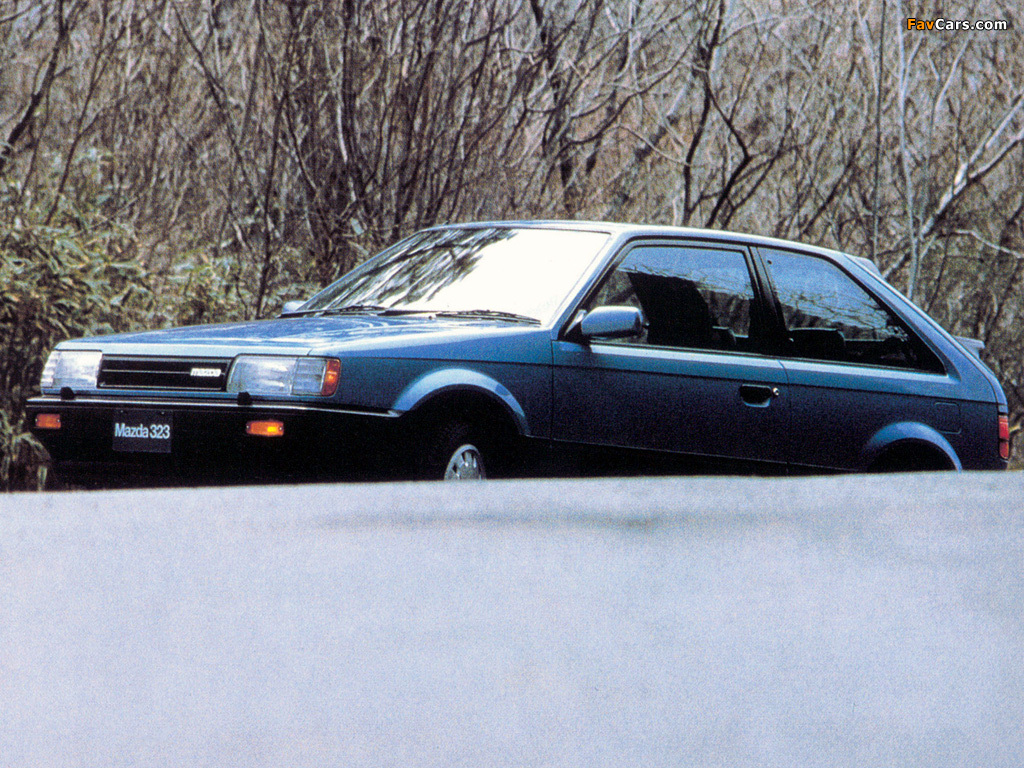 Mazda 323 3-door (BF) 1985–89 photos (1024 x 768)