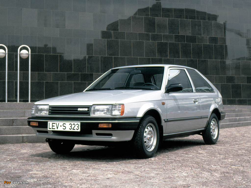 Mazda 323 3-door (BF) 1985–89 wallpapers (1024 x 768)