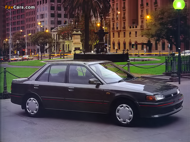 Mazda 323 Sedan AU-spec (BG) 1989–94 images (640 x 480)