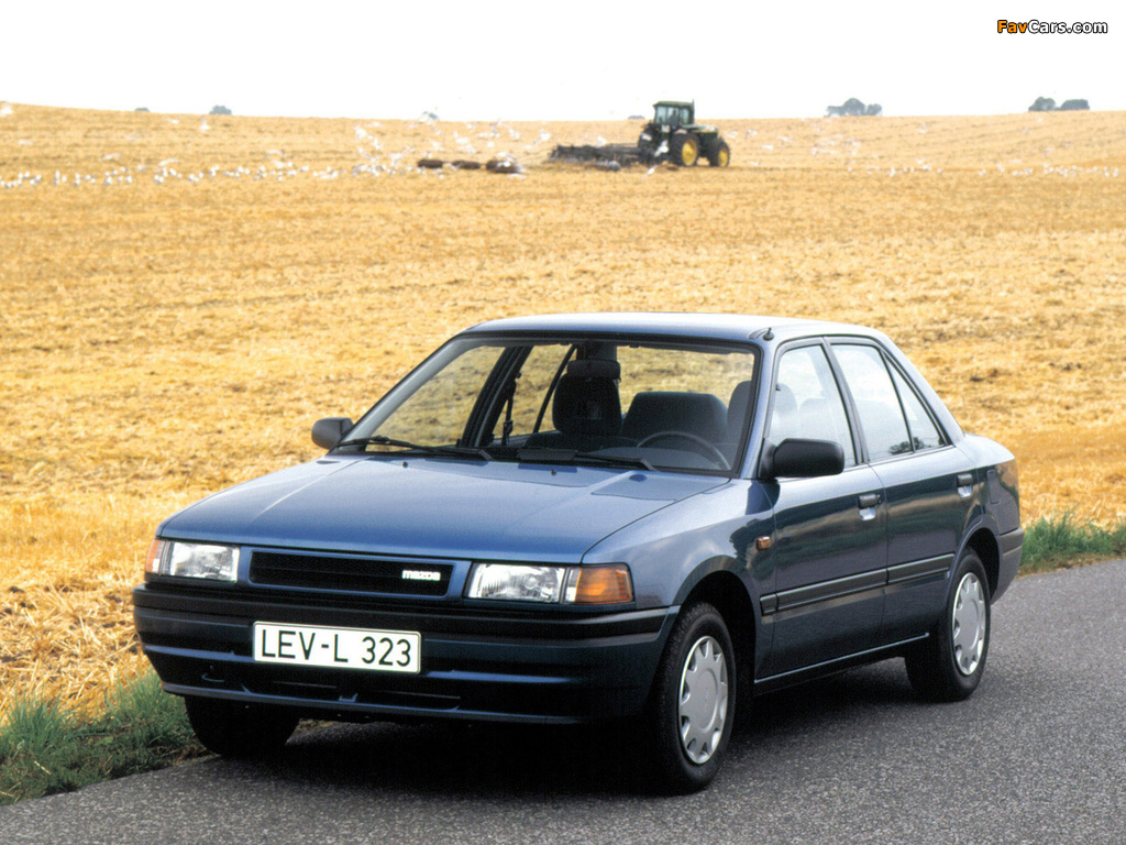 Mazda 323 Sedan (BG) 1989–94 photos (1024 x 768)