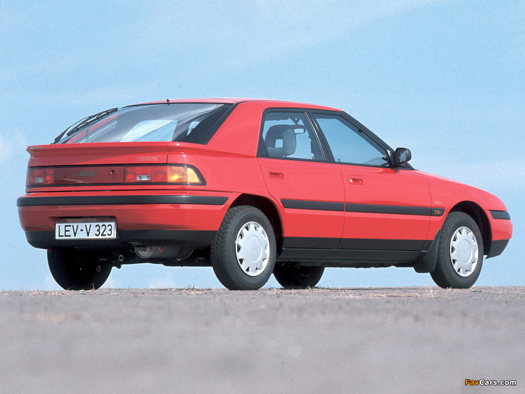 Mazda 323 F (BG) 1989–94 wallpapers (1024 x 768)
