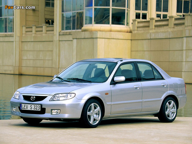 Mazda 323 Sedan (BJ) 2000–03 wallpapers (640 x 480)