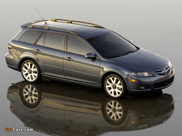 Mazda6 Sport Wagon US-spec (GY) 2005–07 wallpapers (640 x 480)