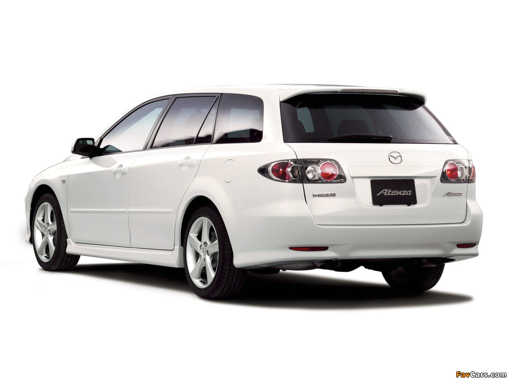 Mazda Atenza Sport Wagon 23S Leather-Limited 2004–07 wallpapers (1024 x 768)