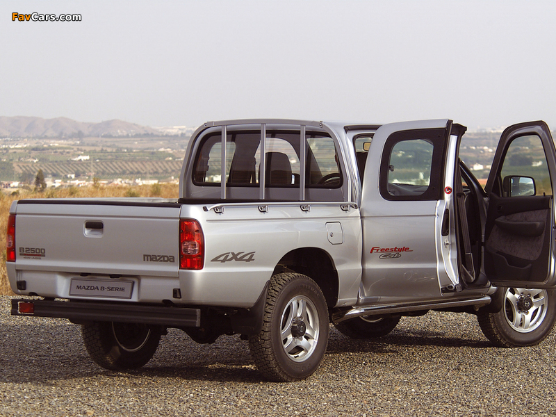 Mazda B2500 Turbo 4×4 Freestyle Cab 2002–06 images (800 x 600)