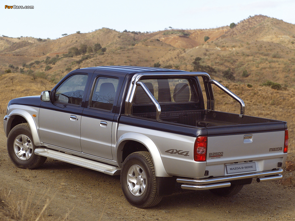 Mazda B2500 Turbo 4×4 Double Cab Accessorized 2002–06 pictures (1024 x 768)