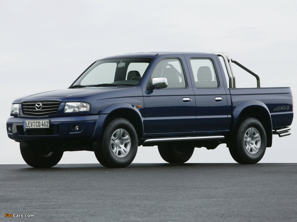 Mazda B2500 Turbo 4×4 Double Cab Accessorized 2002–06 wallpapers (1024 x 768)