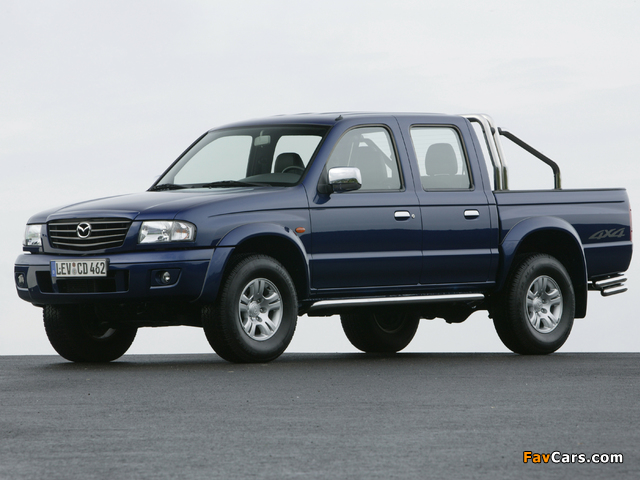 Mazda B2500 Turbo 4×4 Double Cab Accessorized 2002–06 wallpapers (640 x 480)