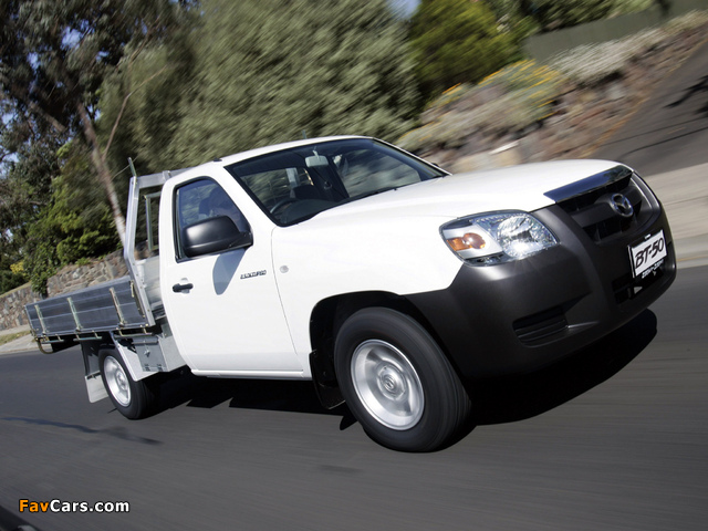 Mazda BT-50 Chassis Single Cab AU-spec (J97M) 2006–08 wallpapers (640 x 480)