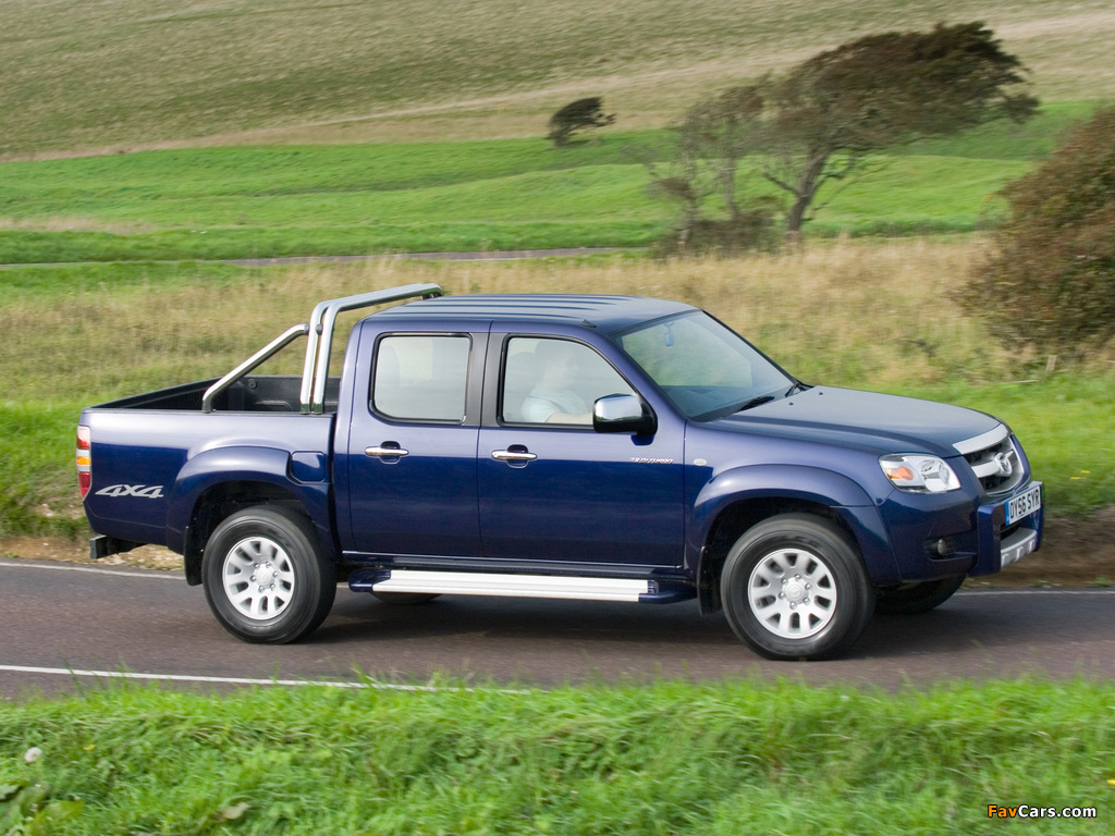 Mazda BT-50 Double Cab UK-spec (J97M) 2006–08 wallpapers (1024 x 768)