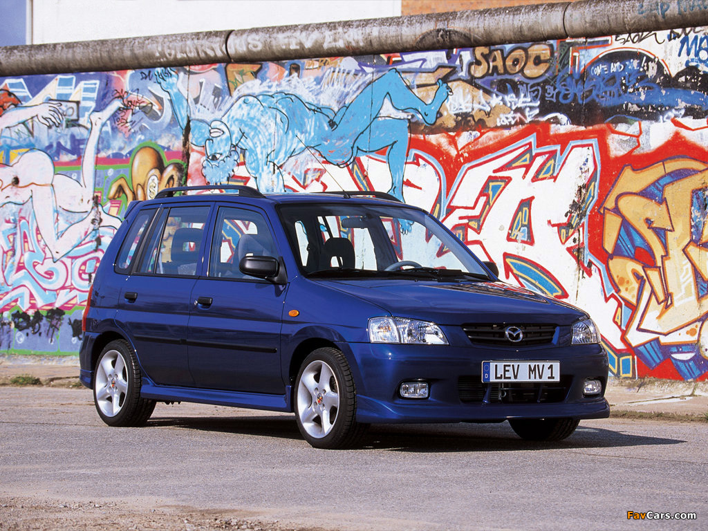 Mazda Demio 1.5 Exclusive EU-spec (DW5W) 2001–03 wallpapers (1024 x 768)