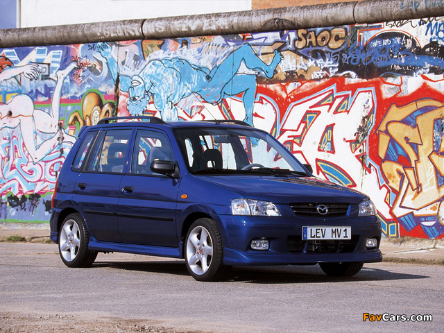 Mazda Demio 1.5 Exclusive EU-spec (DW5W) 2001–03 wallpapers (640 x 480)