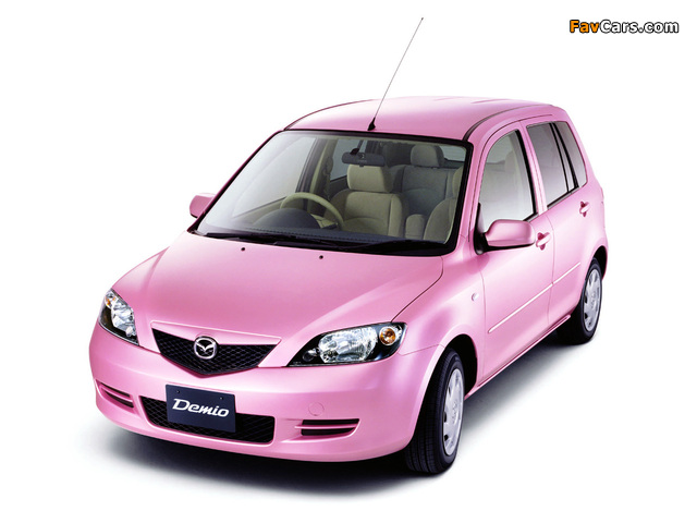 Mazda Demio Stardust Pink (DY3W/DY5W/DY3R) 2004–05 photos (640 x 480)