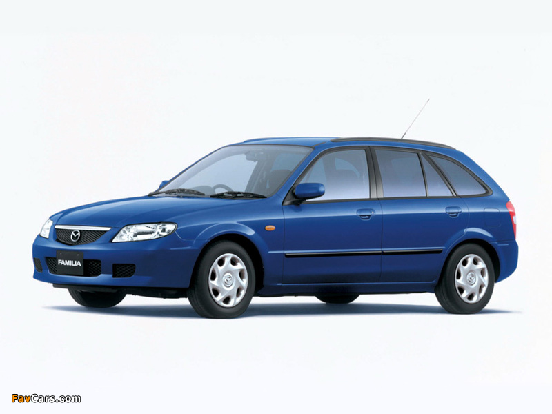 Mazda Familia RS S-Wagon 2000–03 wallpapers (800 x 600)