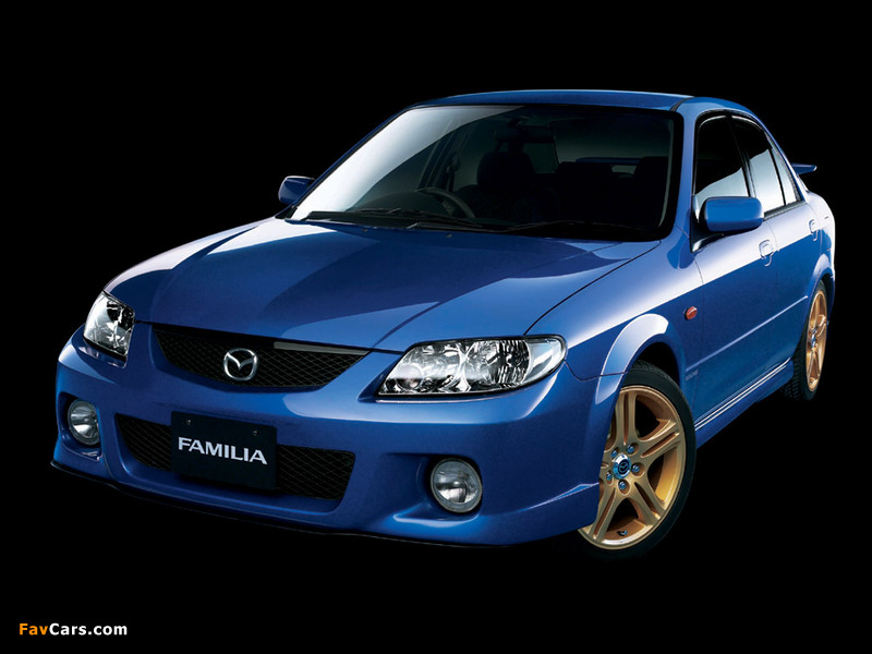Mazda Familia Sport 20 Sedan 2001–03 wallpapers (800 x 600)