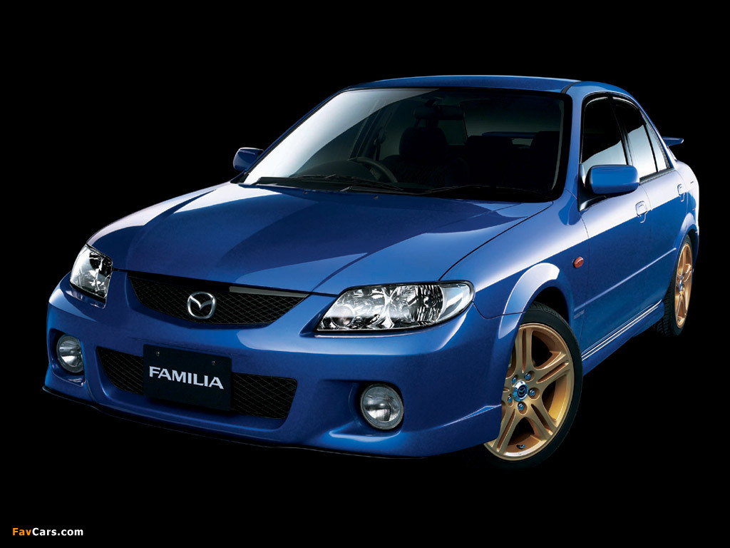 Mazda Familia Sport 20 Sedan 2001–03 wallpapers (1024 x 768)