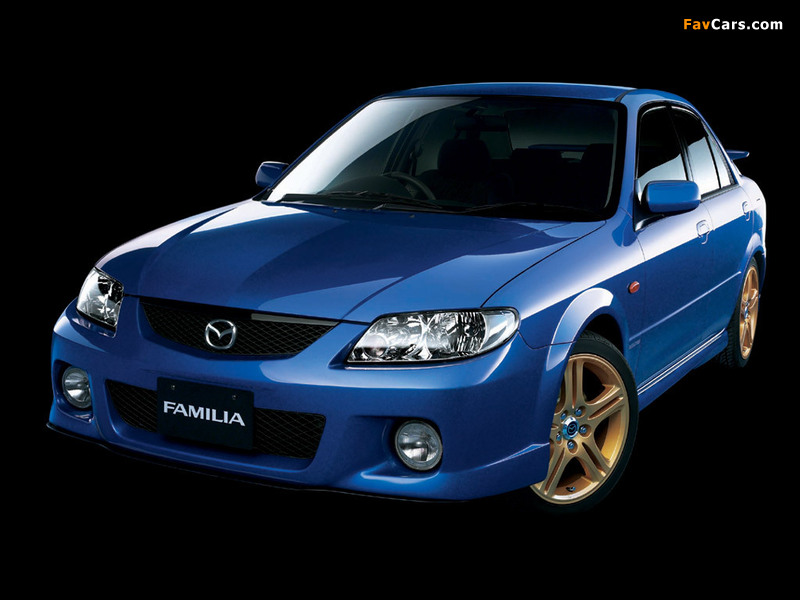Mazda Familia Sport 20 Sedan 2001–03 wallpapers (800 x 600)
