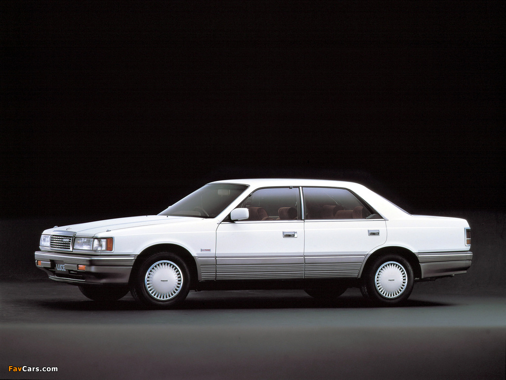 Mazda Luce 4-door Hardtop 1986–91 wallpapers (1024 x 768)