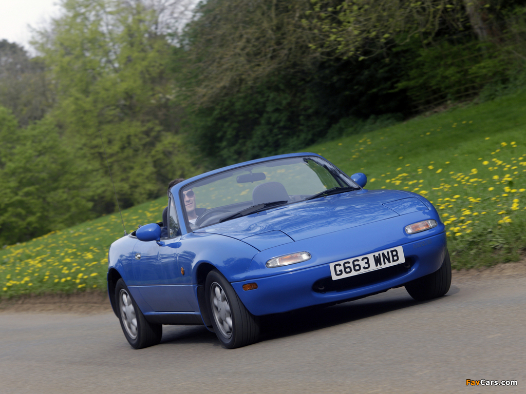 Mazda MX-5 UK-spec (NA) 1989–97 wallpapers (1024 x 768)