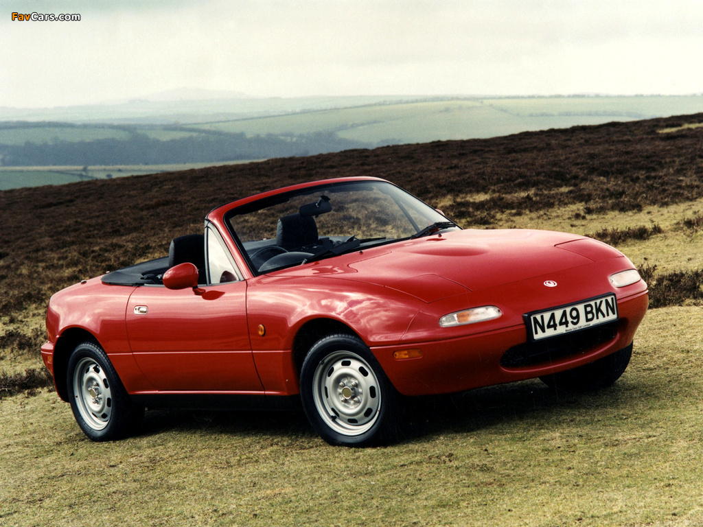 Mazda MX-5 UK-spec (NA) 1989–97 wallpapers (1024 x 768)