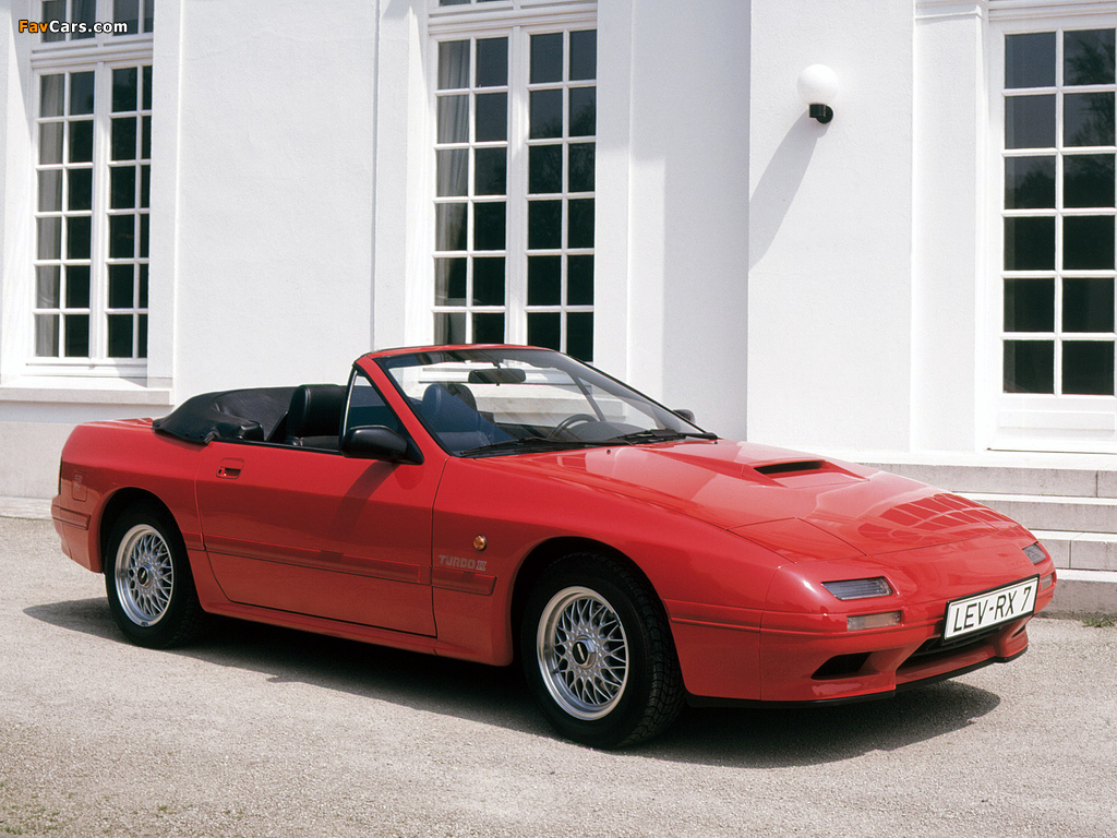 Pictures of Mazda RX-7 Turbo II Convertible (FC) 1988–91 (1024 x 768)