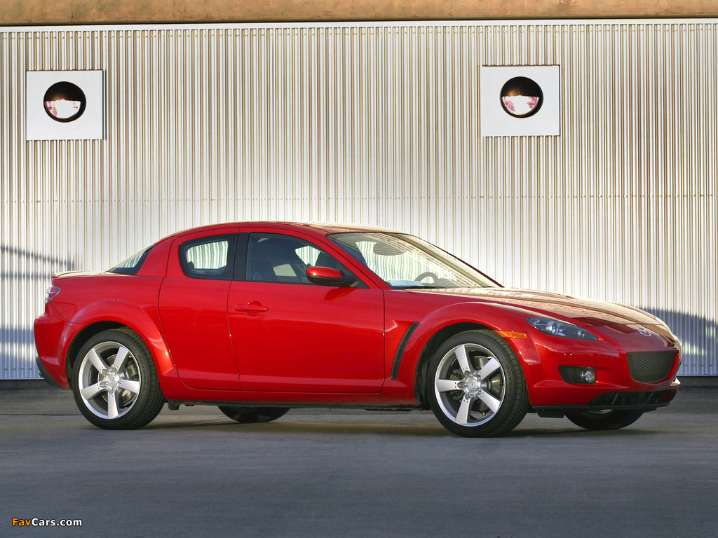 Mazda RX-8 US-spec 2003–08 wallpapers (1024 x 768)