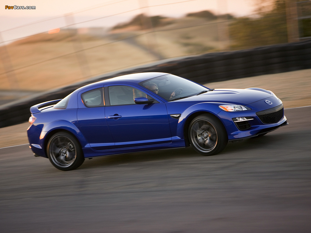 Mazda RX-8 Type RS US-spec 2008–11 wallpapers (1024 x 768)