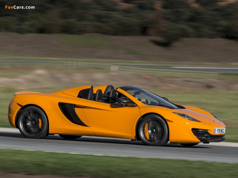 McLaren MP4-12C Spyder US-spec 2012–14 wallpapers (800 x 600)