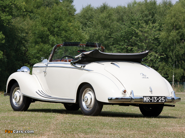 Mercedes-Benz 170 S Cabriolet A (W136IV) 1949–51 wallpapers (640 x 480)