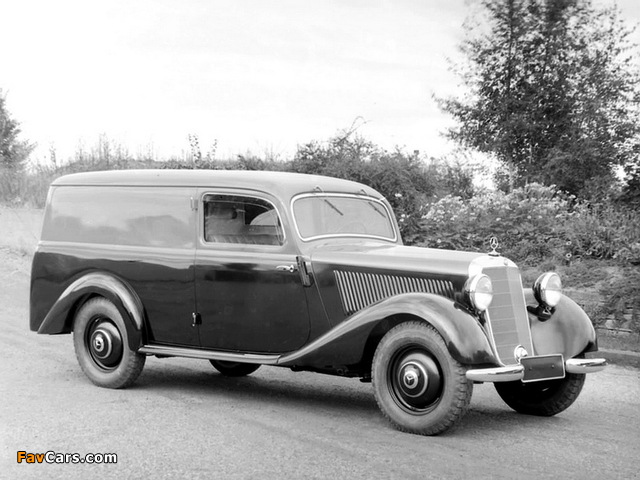 Photos of Mercedes-Benz 170 Da Box-type Delivery Vehicle (W136VID) 1951–53 (640 x 480)