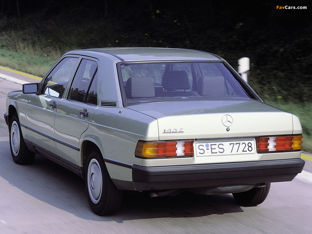 Mercedes-Benz 190 E (W201) 1982–88 pictures (1024 x 768)