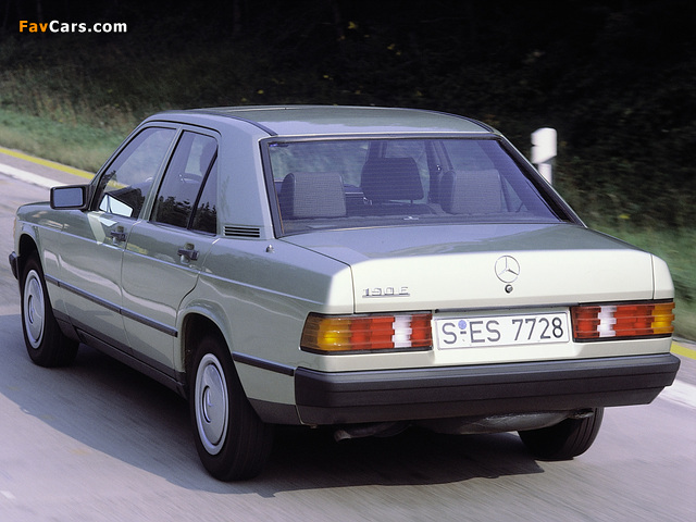 Mercedes-Benz 190 E (W201) 1982–88 pictures (640 x 480)