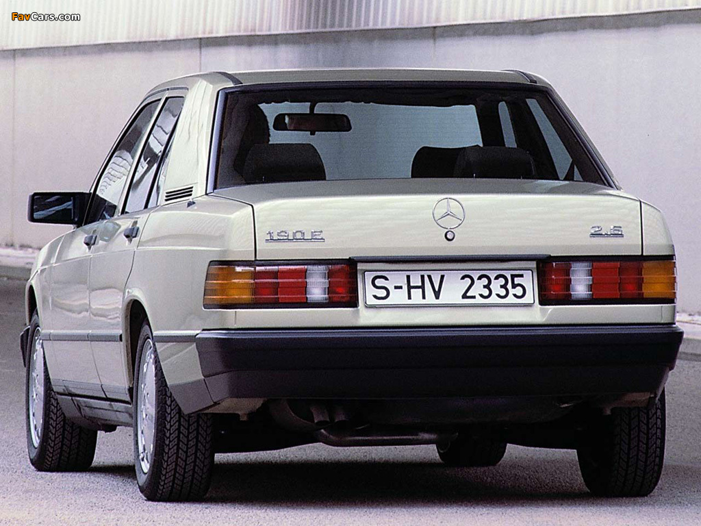 Mercedes-Benz 190 E 2.6 (W201) 1986–88 images (1024 x 768)