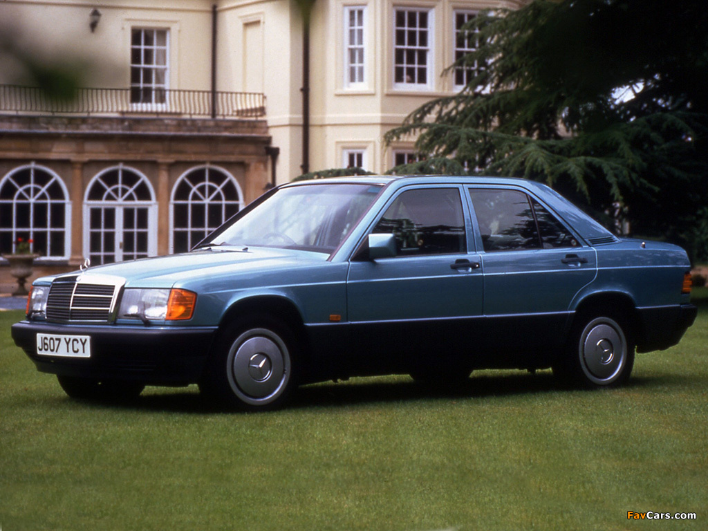 Mercedes-Benz 190 E UK-spec (W201) 1988–93 photos (1024 x 768)